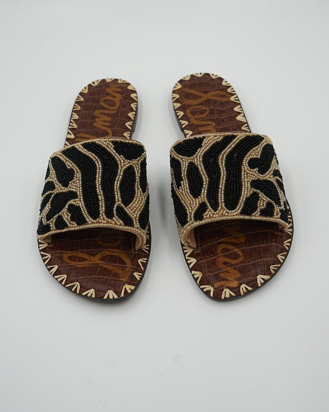 Beaded Gunner Slide Sandals