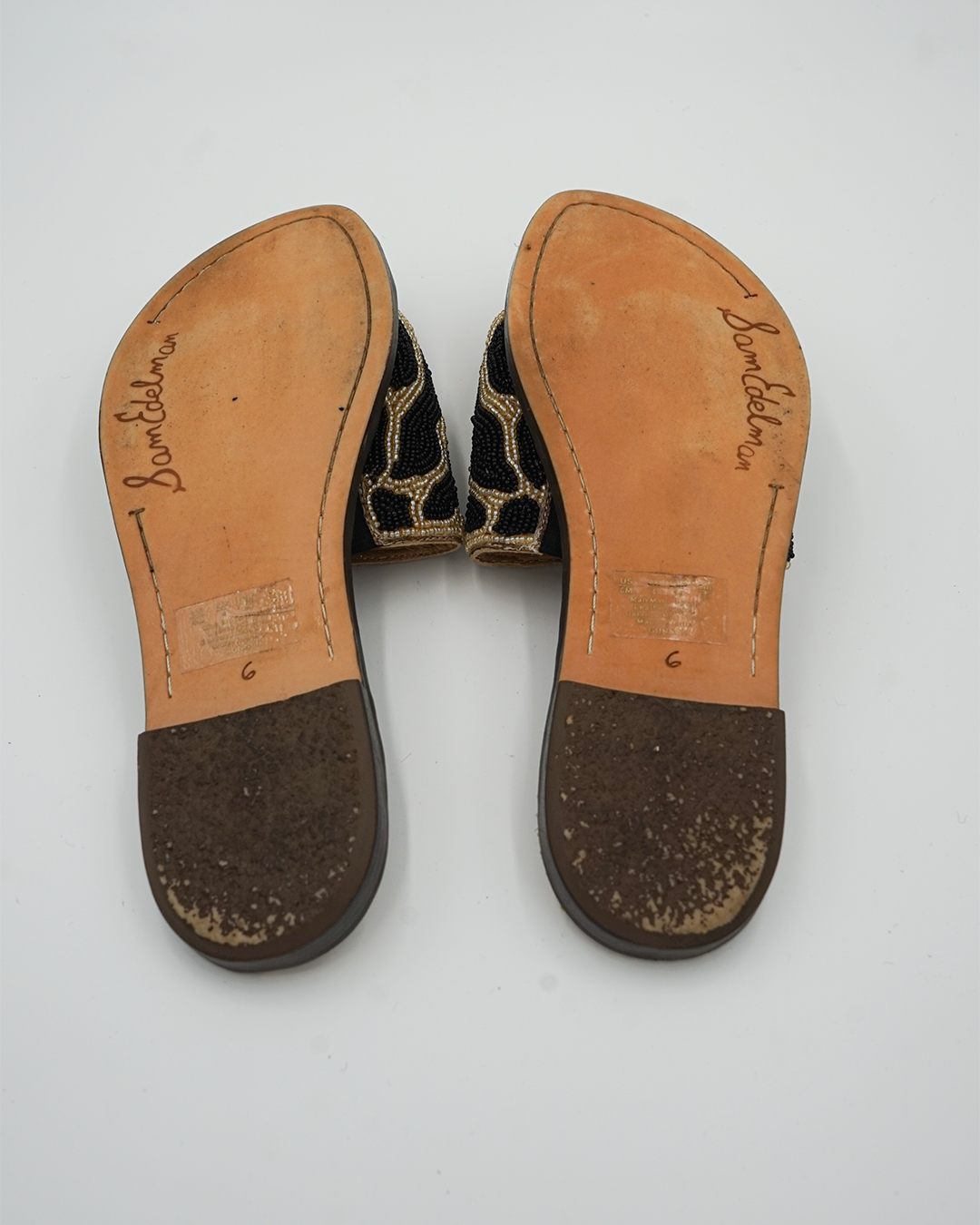Beaded Gunner Slide Sandals