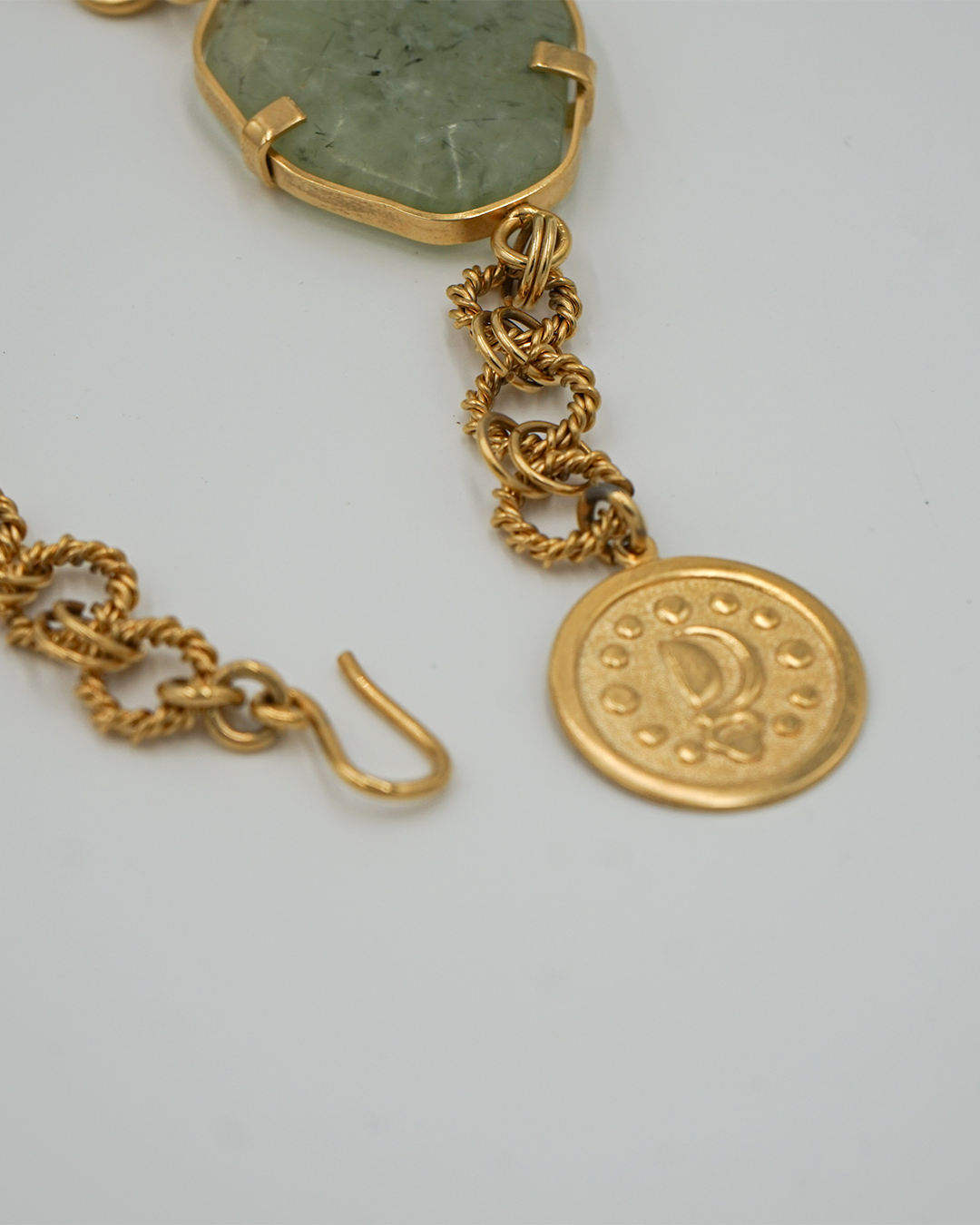 Gold-Framed Multistone Statement Necklace