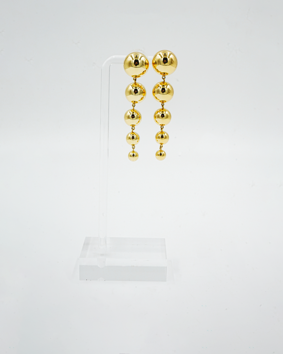Gold Ball Drop Earrings
