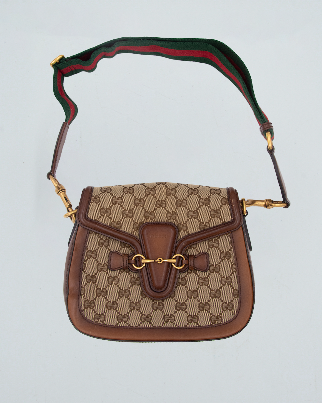 GG Canvas Large Lady Web Shoulder Bag