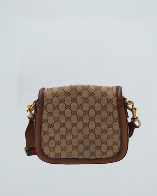 GG Canvas Large Lady Web Shoulder Bag