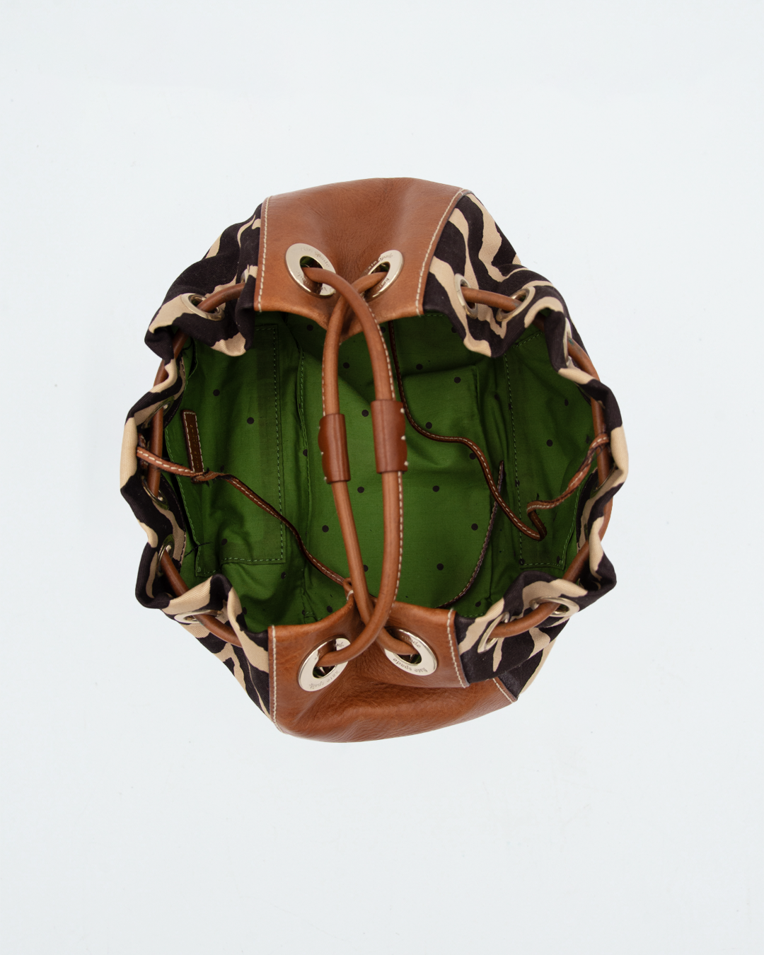 Zebra Print Drawstring Tote