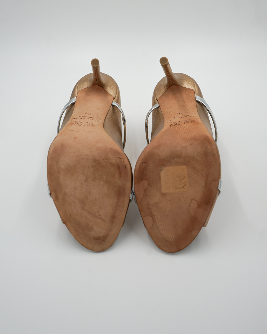 Leather T-Strap Pumps