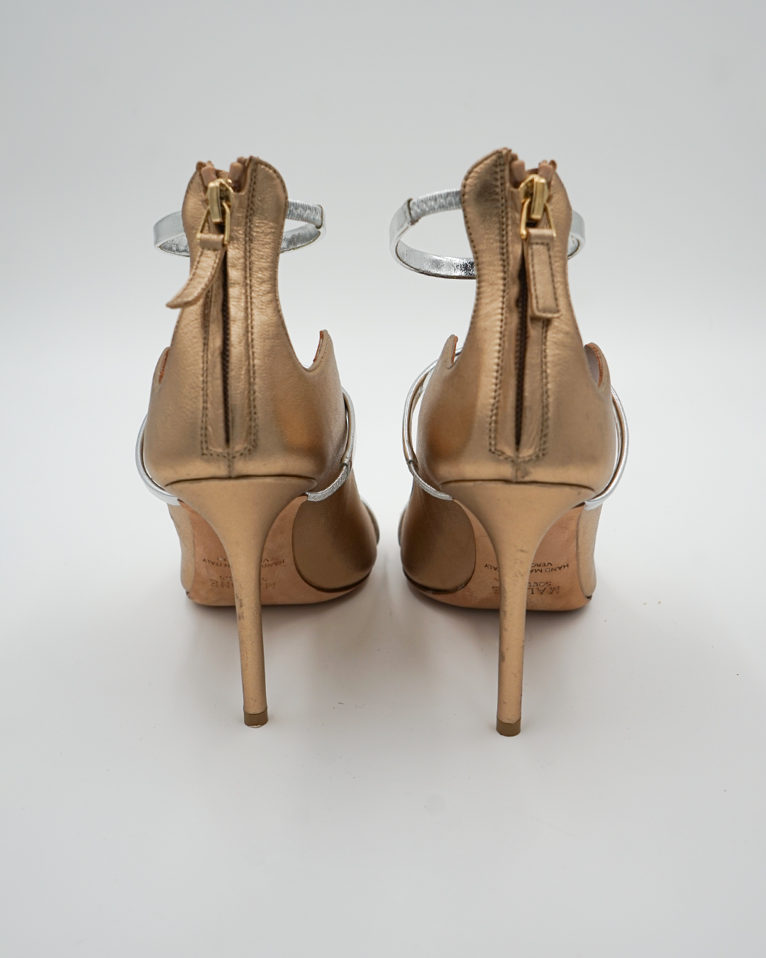 Leather T-Strap Pumps