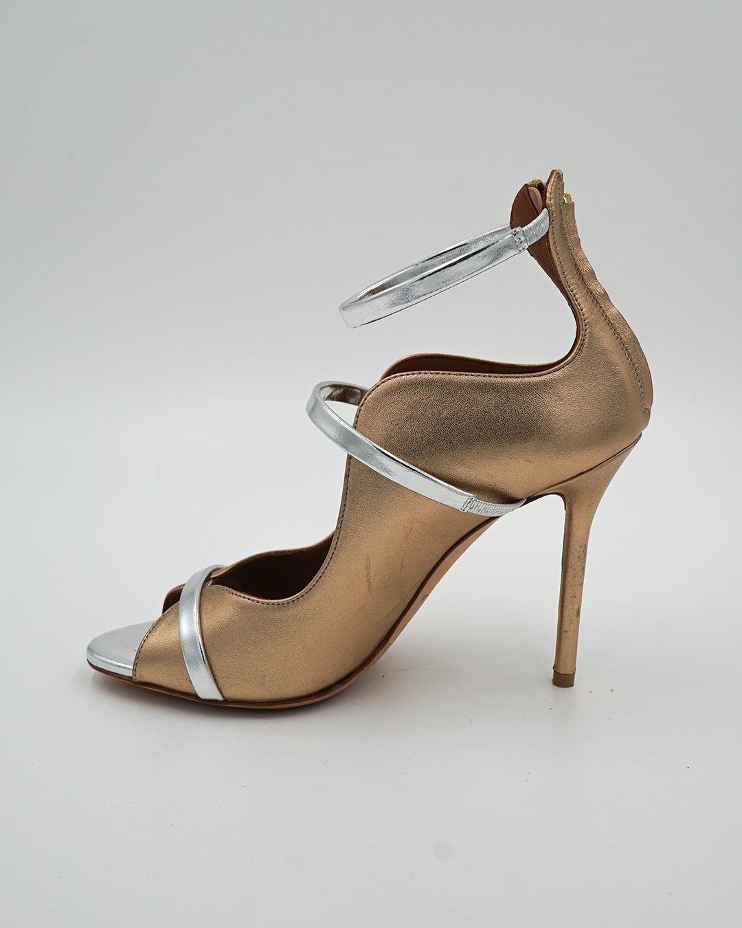 Leather T-Strap Pumps