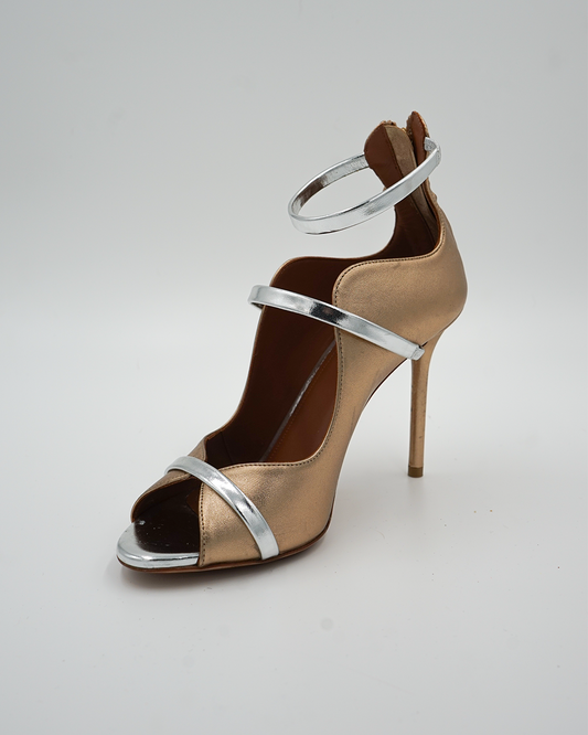 Leather T-Strap Pumps