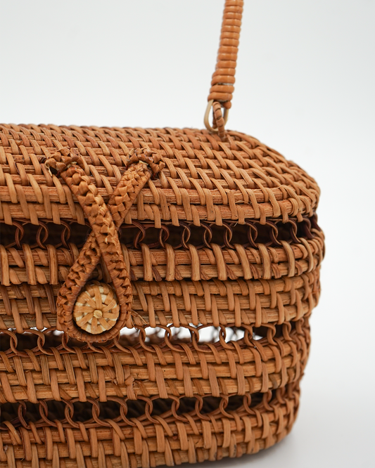 Max Woven Raffia Tote
