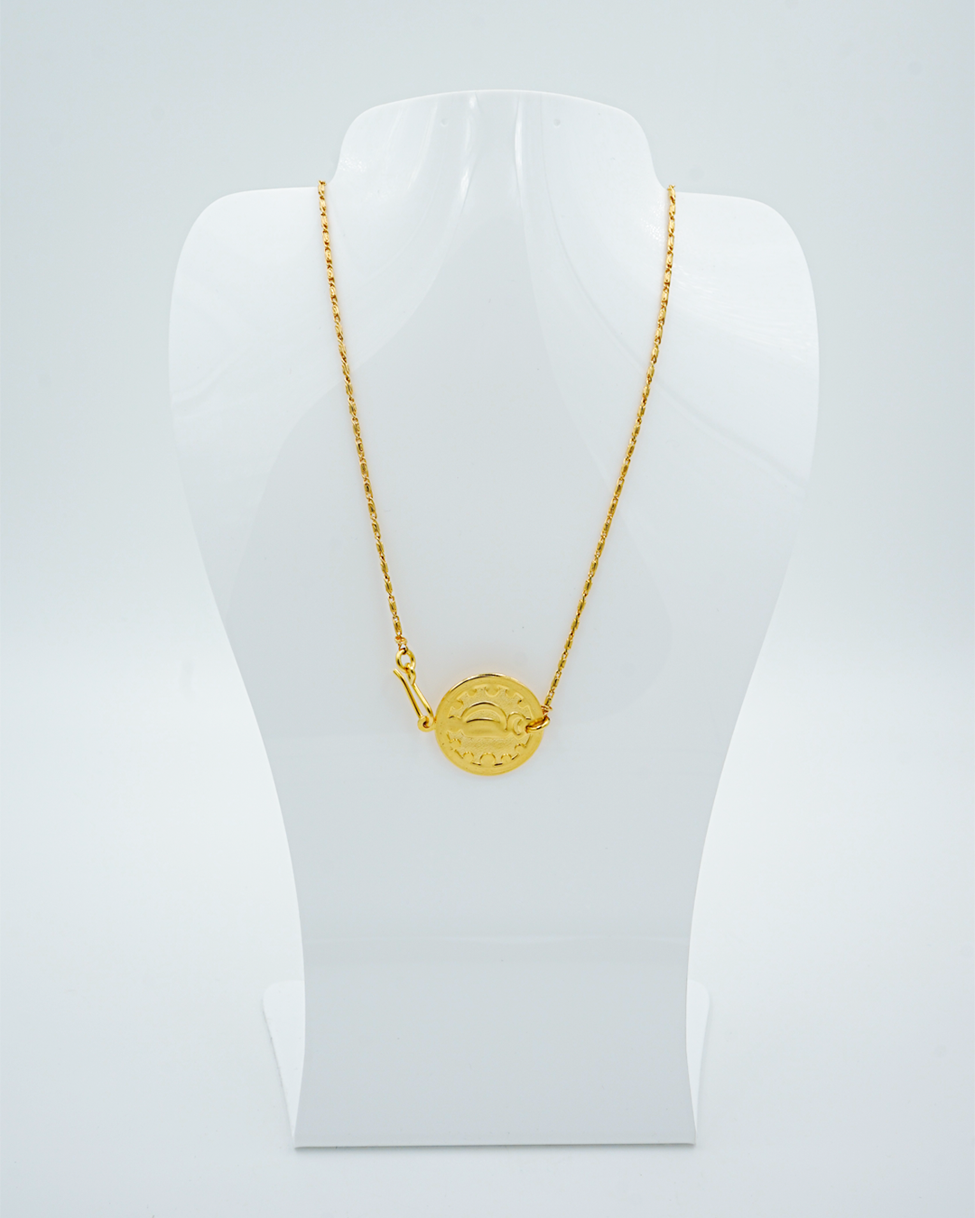 Gold Coin Medallion Necklace