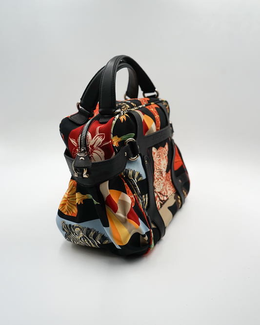 Printed Top Handle Bag