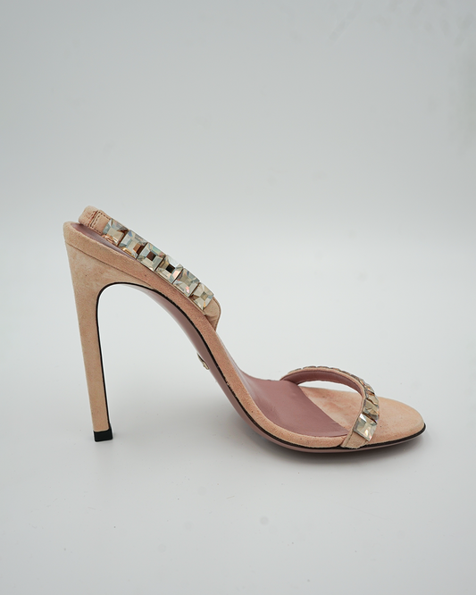 Suede Slingback Sandals