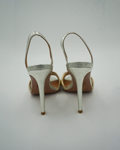Alessia Metallic Knot Sandals