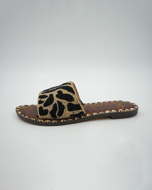 Beaded Gunner Slide Sandals