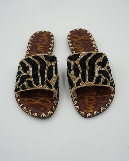 Beaded Gunner Slide Sandals