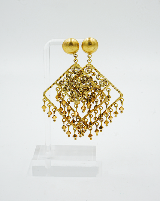 Filigree Square Earrings