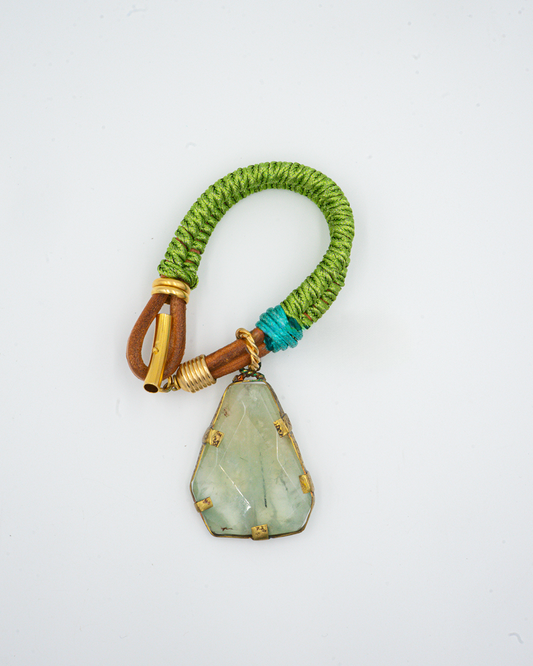 Green Stone Statement Bracelet