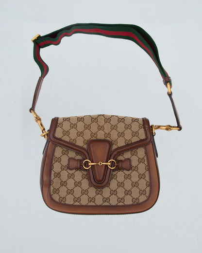 GG Canvas Large Lady Web Shoulder Bag