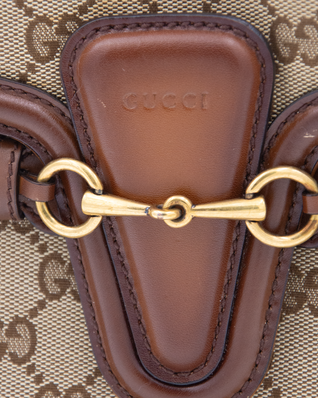 GG Canvas Large Lady Web Shoulder Bag