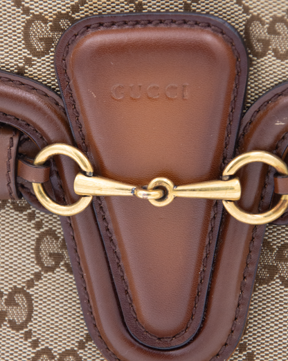 GG Canvas Large Lady Web Shoulder Bag