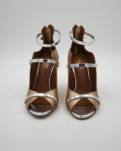 Leather T-Strap Pumps