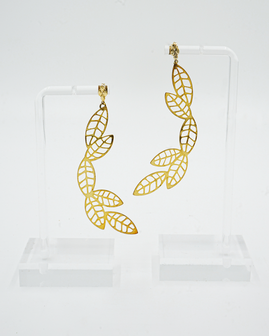 Gold Leaf Earrings