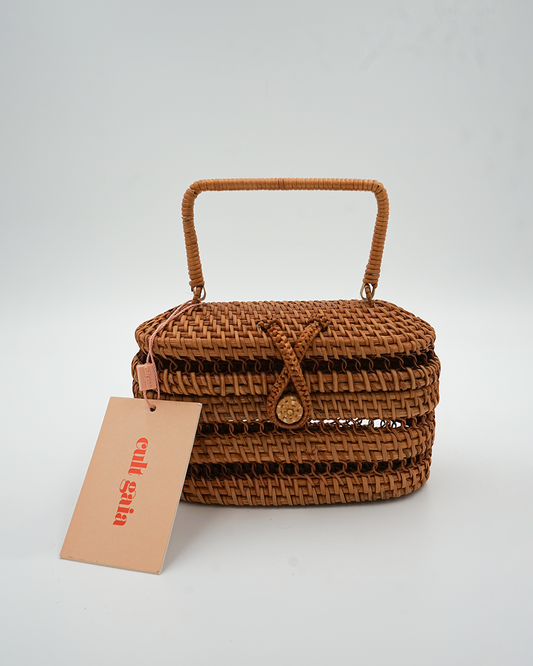 Max Woven Raffia Tote