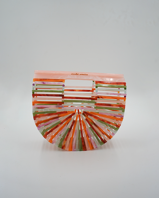 Multicolor Acrylic Ark Clutch