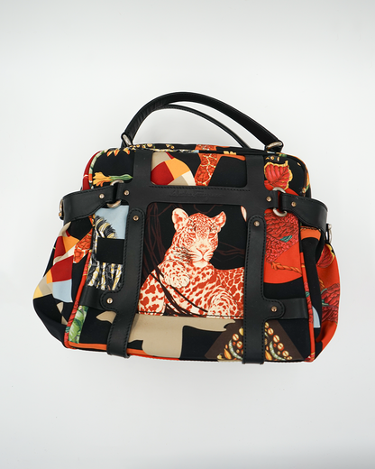 Printed Top Handle Bag
