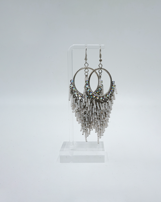 Hoop Fringe Earrings